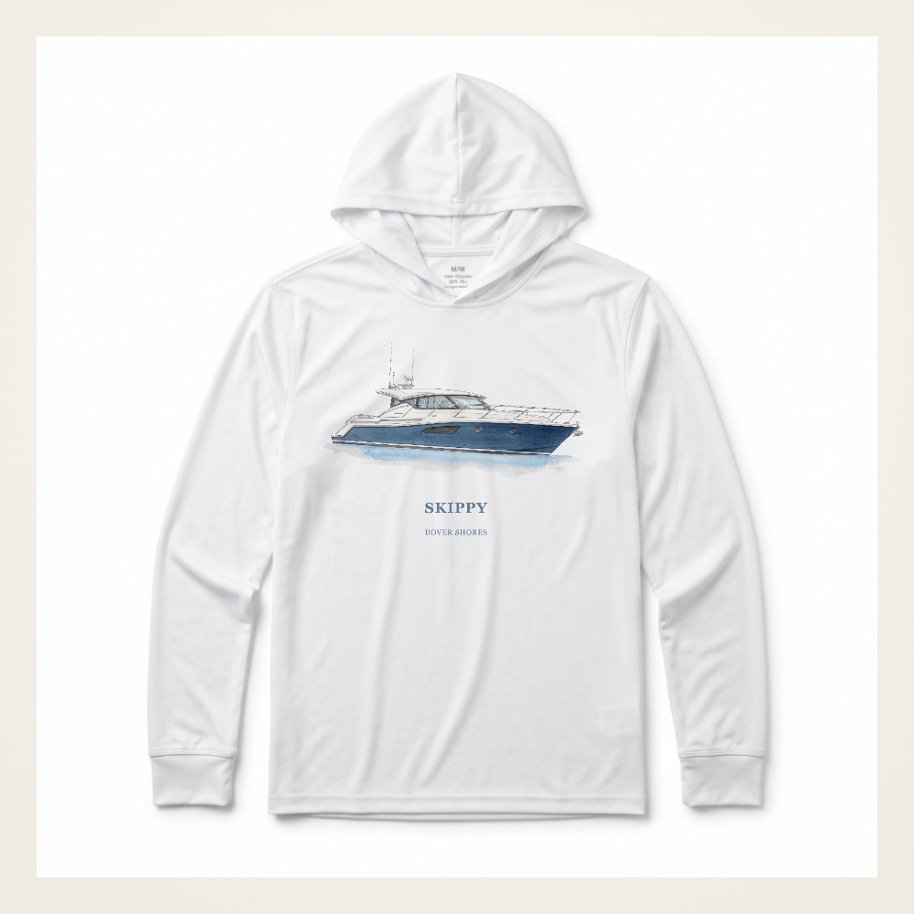 Hooded Fishing Shirt — Your Custom Design